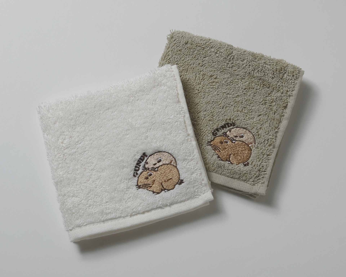 オリジナル】グンディ刺繍タオルハンカチ | 生物園オンラインショップ